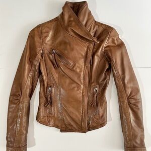 Danier en Cuir - Honey Brown Leather Jacket